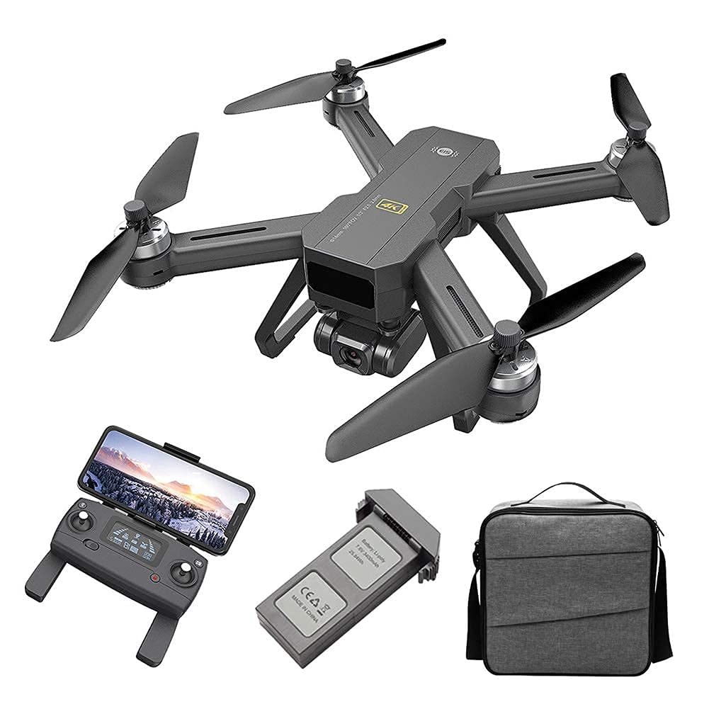 4K EIS Drone with UHD Camera for Adults, Easy GPS Quadcopter for Beginner with 25 Mins Flight Time, Brushless Motor, 5Ghz FPV Transmission, Auto Return Home, Follow Me And Anti-Sh