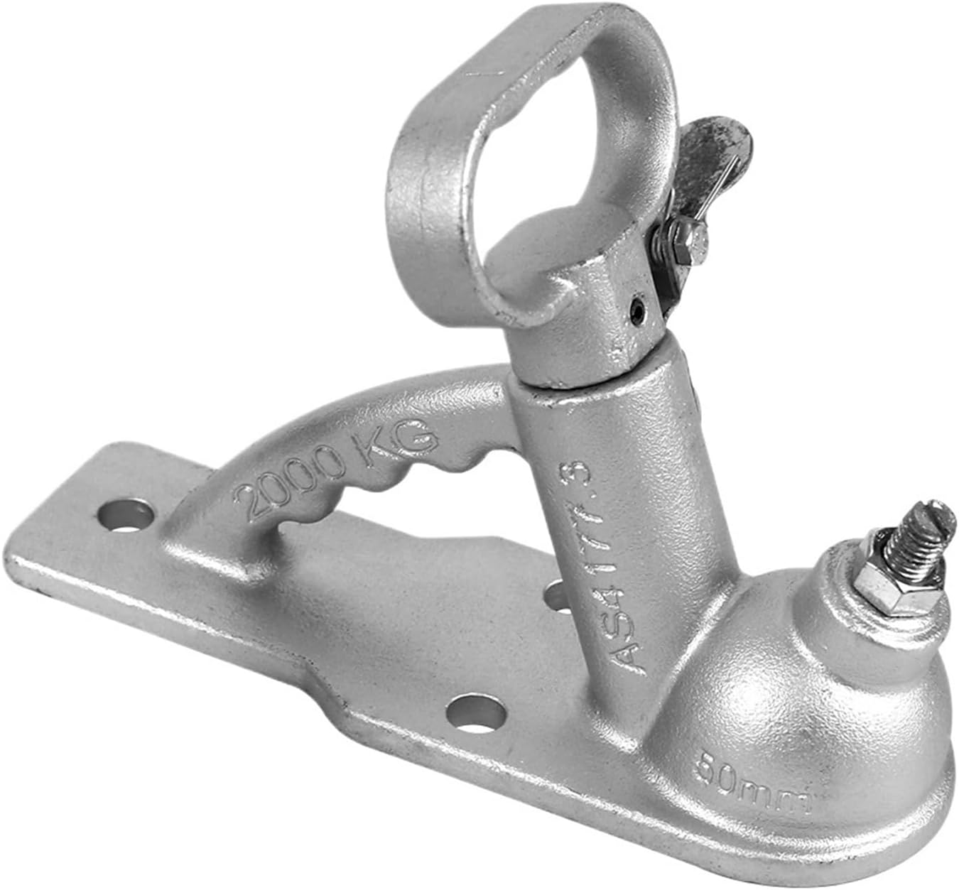 2000KGS 3 Holes Casting Trailer Coupler Coupling AU Style Connector Fits 50mm Hitch Ball RV Camper Caravan Accessories Parts