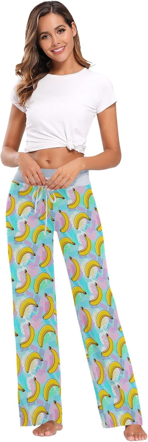 Pajama Pants Comfy Drawstring Wide Leg Lounge Pants Casual Loose - Image 6