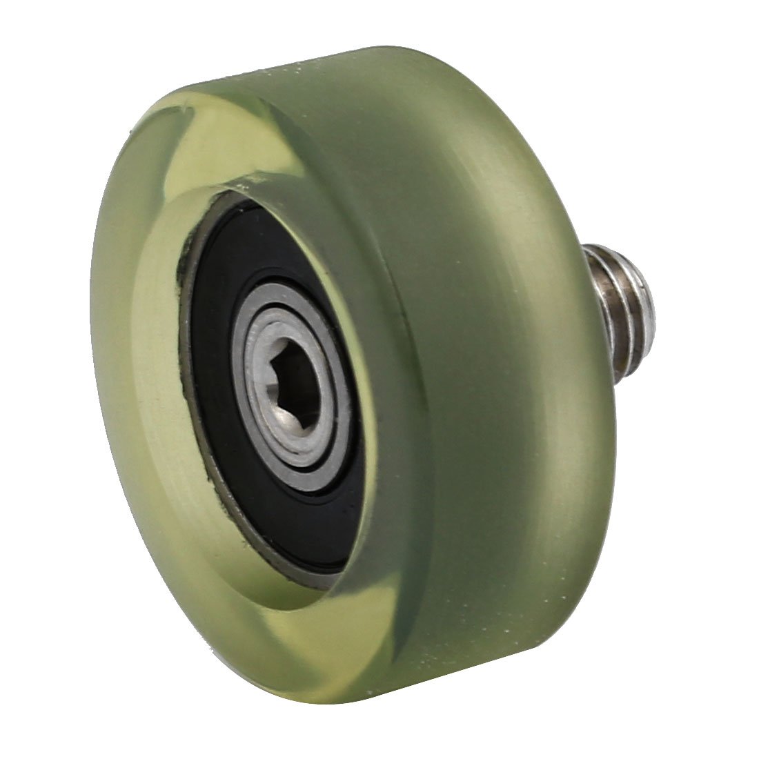 Aexit M8 x Material handling 10mm Thread F Type Idler Bearing Pulley 8mm x 32mm x 12mm Model:18as164qo476