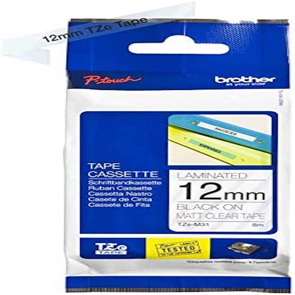 Brother TZe-243 Labelling Tape Cassette, Blue on White, 18 mm (W) x 8 m (L), Laminated, Brother Genuine Supplies — view 11