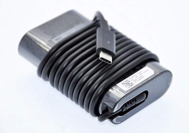 Genuine Dell 4RYWW Latitude 3390 5175 5179 5285 5289 7212 7275 7285 7289 7389 7390, XPS 12 9250, XPS 13 9365, 9370, Chromebook 5190 USB-C 45W AC Power Adapter Charger 492-BBUS LA45NM150 HDCY5 4RYWW