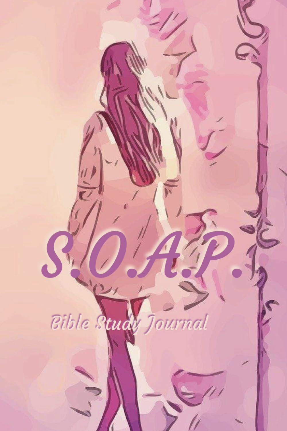 SOAP Bible Study Journal for Teen Girls, Sermon Notes Journal, Scripture Note Book, Floral Design: 204 Pages, Teen Girl Journal, 9 x 6 inches