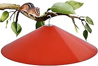 Vista 12 de Comederos grandes de 24 pulgadas a prueba de ardillas para colgar al aire libre, deflectores exteriores para ardillas para el poste de comederos