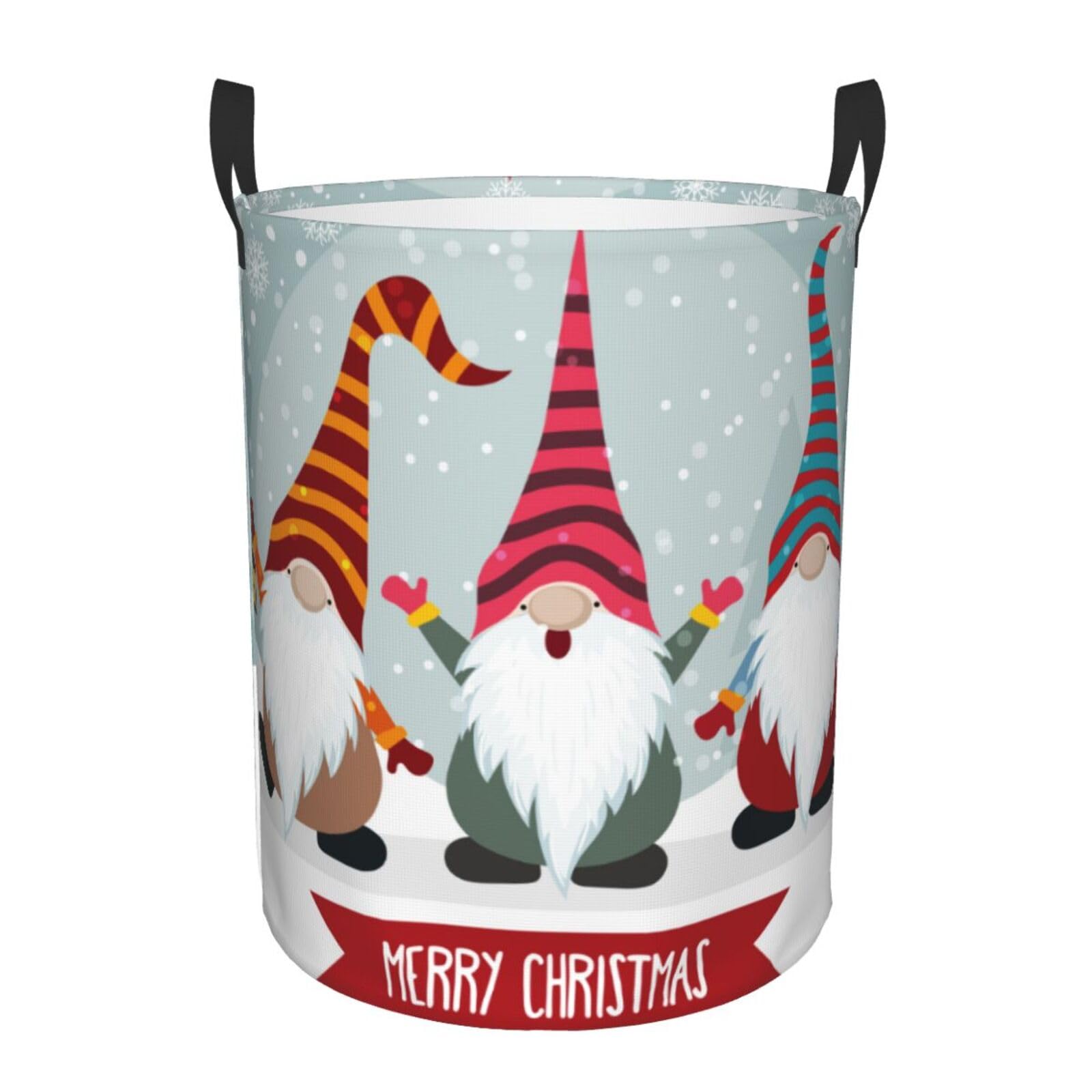 Laundry Hamper Cute Gnomes Laundry Basket Waterproof Personality Fashion Hampers for Laundry Large Collapsible Laundry Basket Storage Basket for Dorm and Home