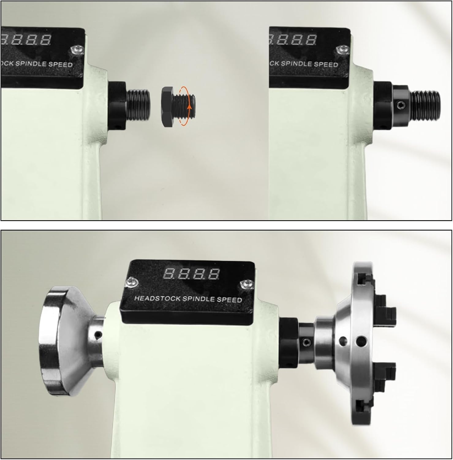 Adapter wrzeciona do tokarki do obróbki drewna konwertuj 33 x 3,5 mm na 18 x 1,5 mm gwint uchwytu adapter śruba do tokarki drewna akcesoria do narzędzi tokarskich