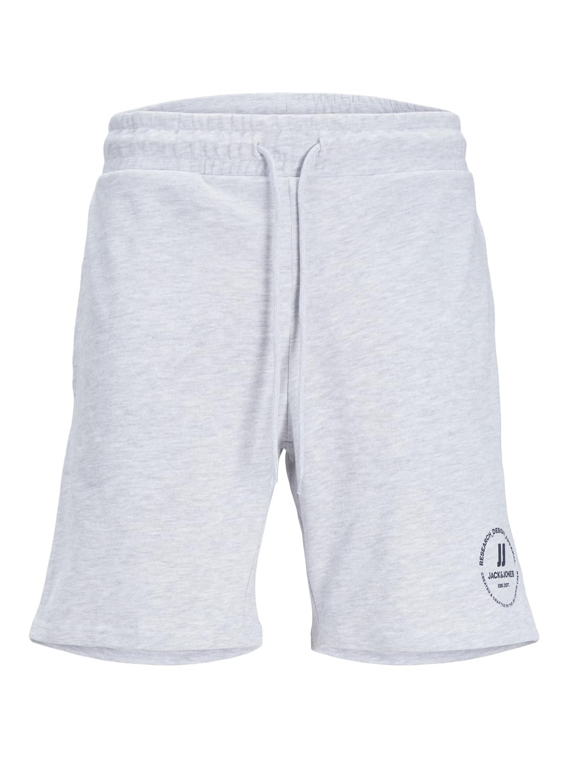 JACK & JONES Men's Jpstswift Sweat Sn AUT Shorts, White Melange, S