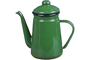 Enamel Teapot Water Kettle 1.1L Coffee Kettle with Handle for Outdoor Home Kitchen Tea