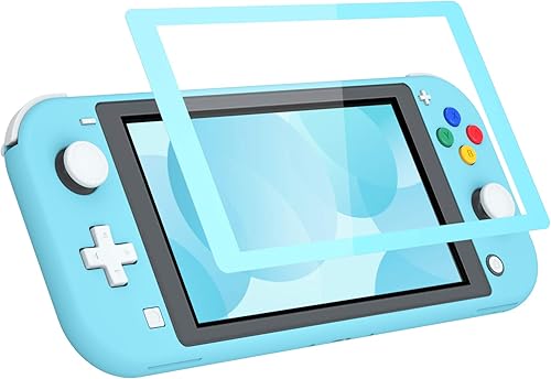 Vista 8 de eXtremeRate Heaven Blue DIY Replacement Shell for Nintendo Switch Lite, NSL Handheld Controller Housing with Screen Protector, Custom Case Cover for