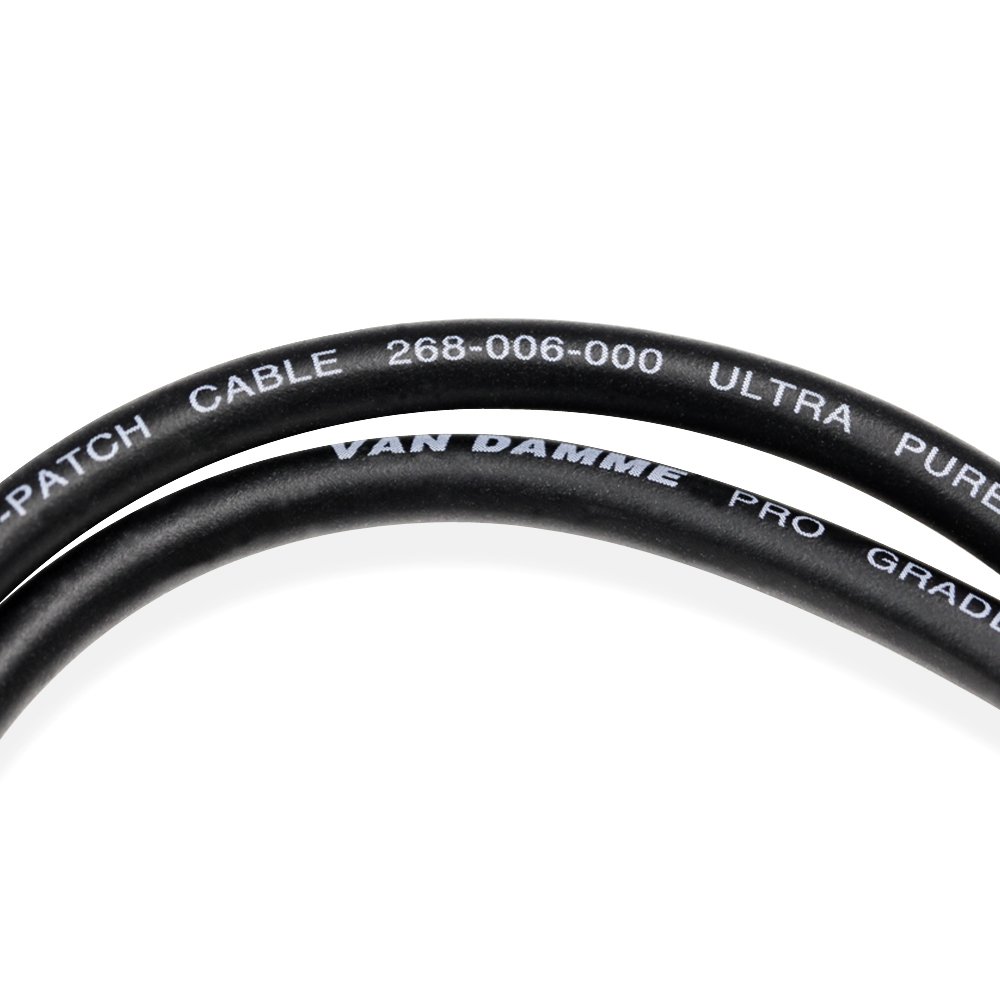 Van Damme Pro Grade Classic XKE pro-patch cable, Black 268-006-000 21 Metre / 21M
