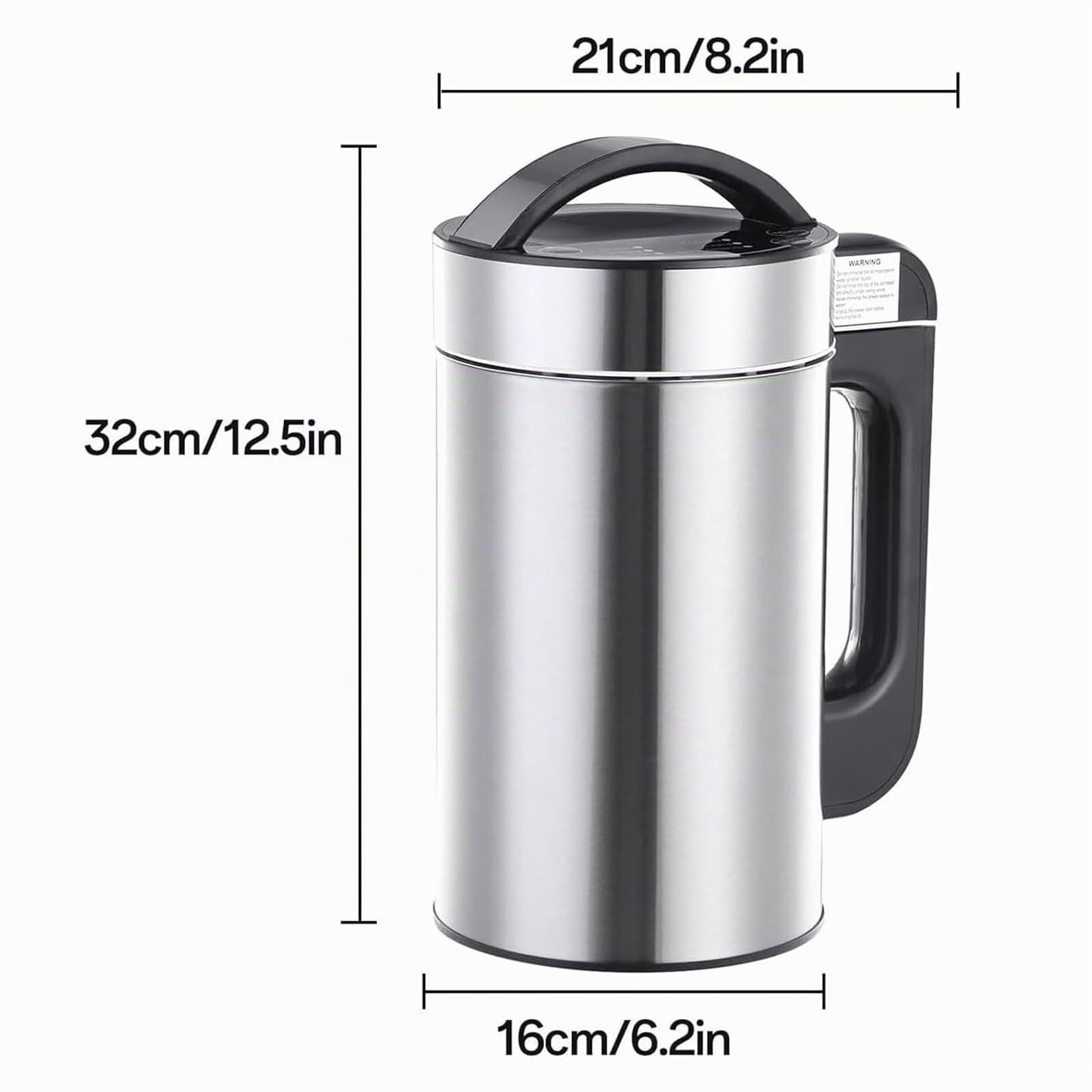 Macchina Per Latte Di Soia E Noci 1,2 L, 1200ml Produttore Di Latte Vegetale D’avena Con Set Di Filtro, Autopulente, Adatta Per Soia, Mandorla, Vegano, Avena, Vegetale, Latte Di Porridge