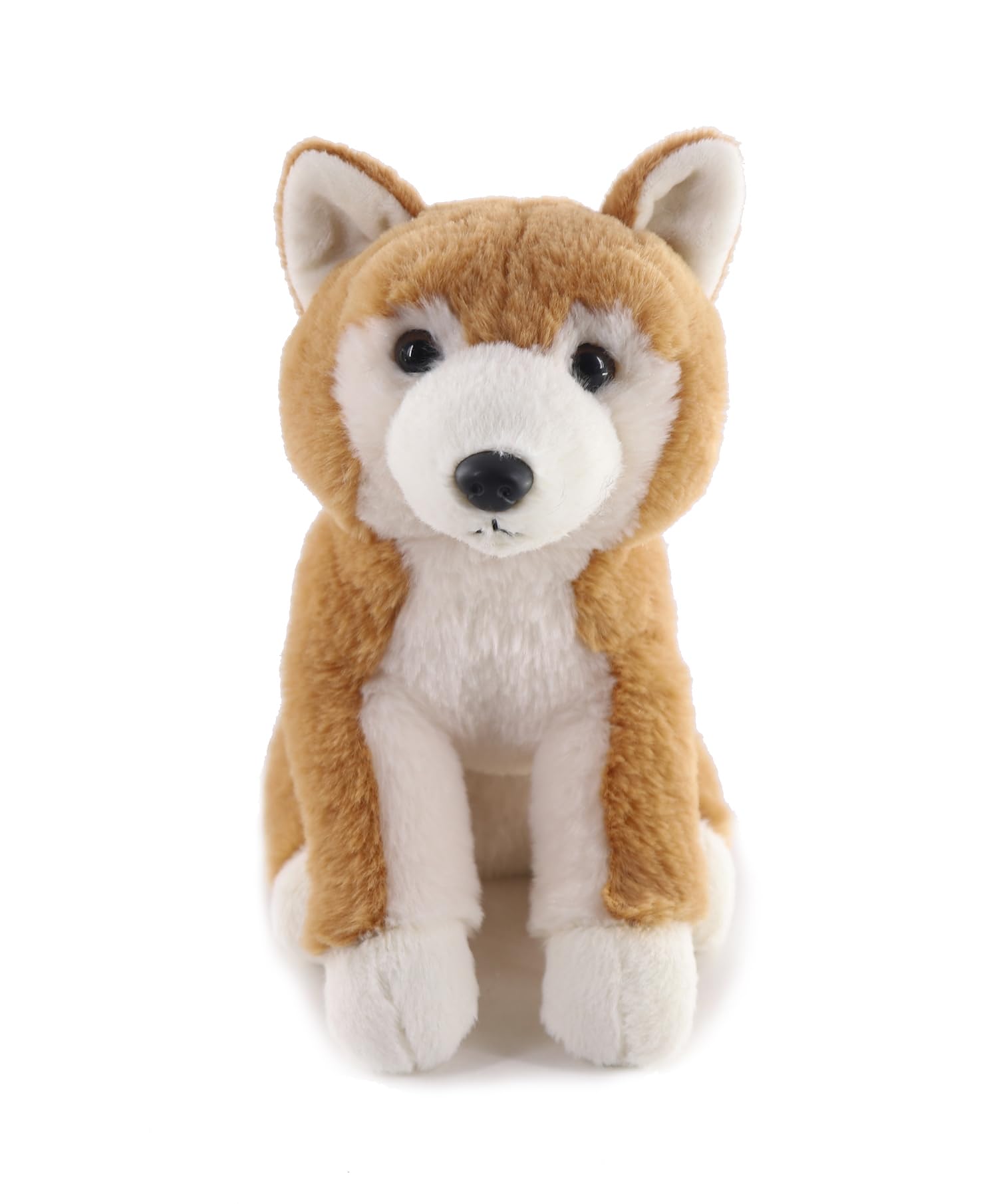 SAENCO Akita Inu Plush Toy Stuffed Dog 7.1in Japanese Breed Puppy