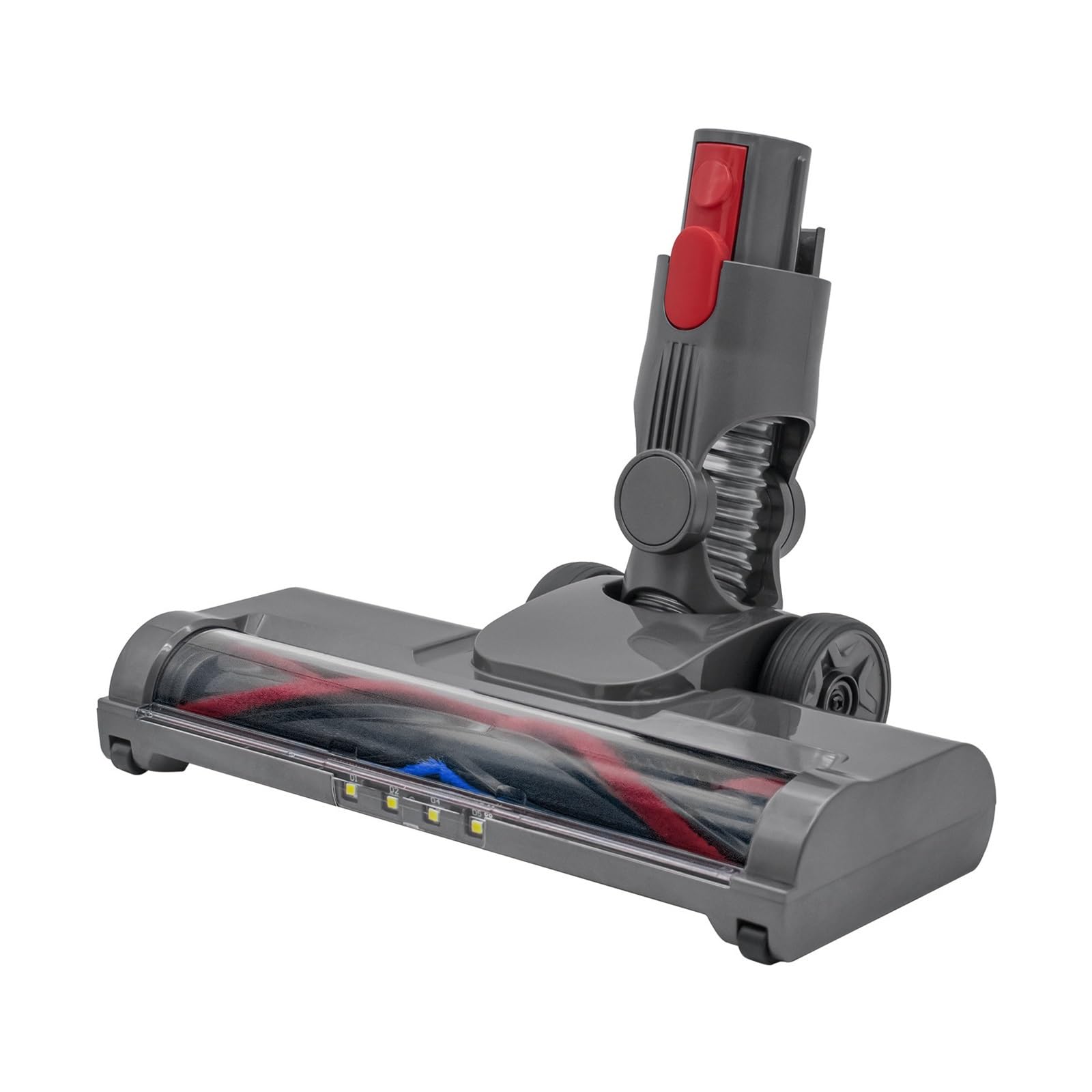 El Cabezal Del Cepillo Giratorio Eléctrico De La Aspiradora Es Compatible Con Los Rodillos De Cerdas For Alfombras Y Madera Dura Dyson V7, V8, V10, V11, V15.