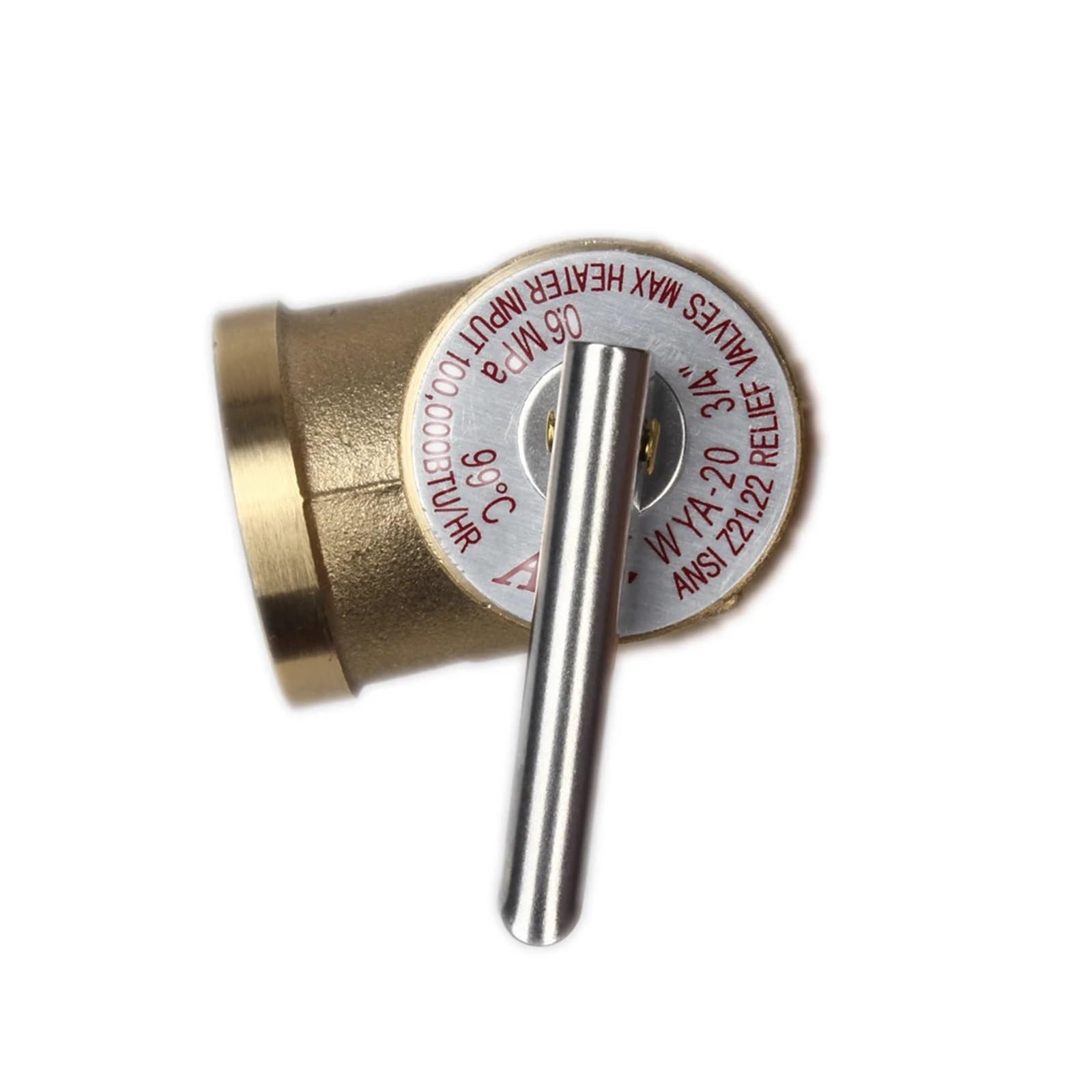 Valvula Antiretorno Agua Válvula de seguridad alivio presión y temperatura T/P DN15 DN20 99C Disponible en opciones 0,7/0,8/0,9/1Mpa para calderas de aceite(DN20,1.0MPa)