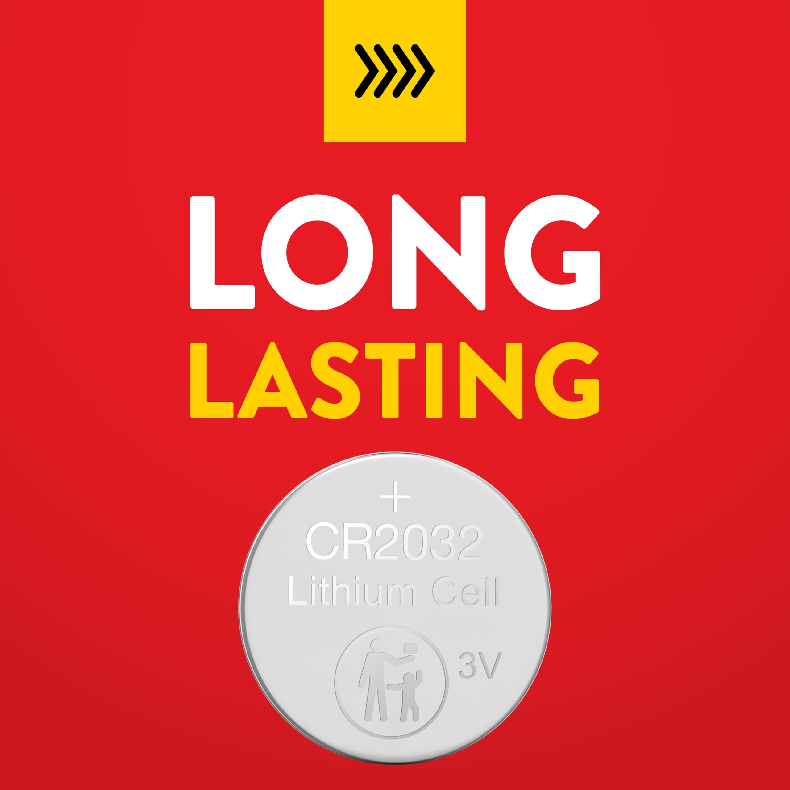 Eveready CR2032 Lithium 3V Coin Battery 10 Pack, Batteries for Watches, AirTags, Key Fobs, Small Electronics