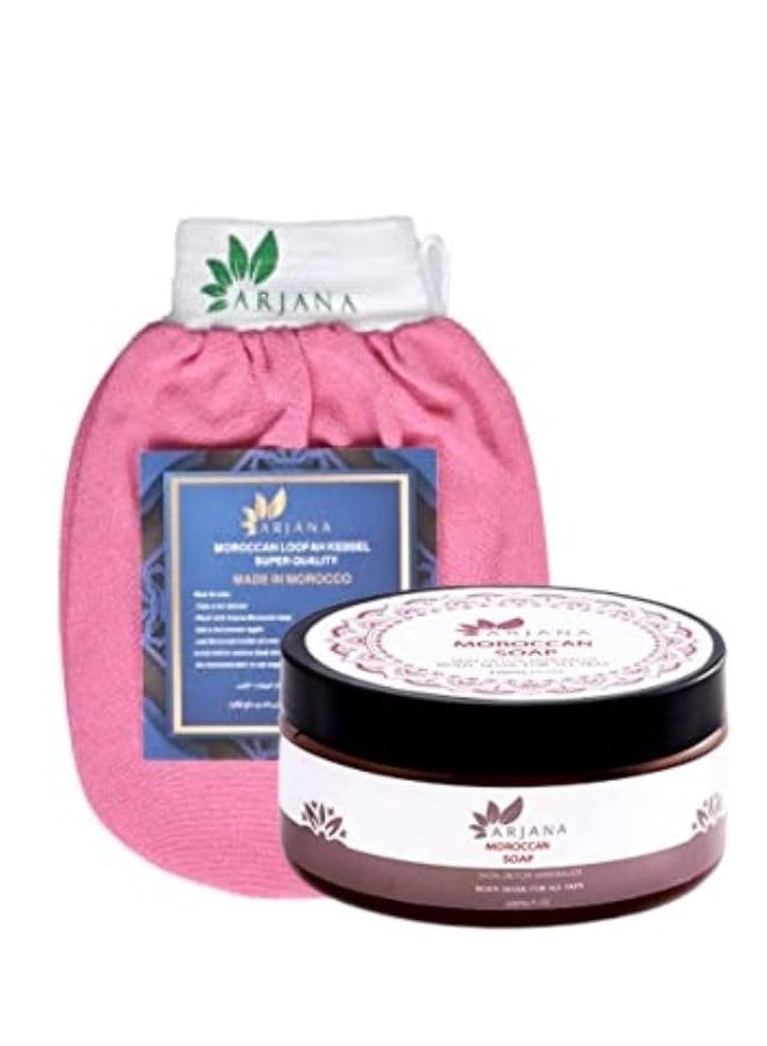 Moroccan loofah model kessal + original moroccan soap