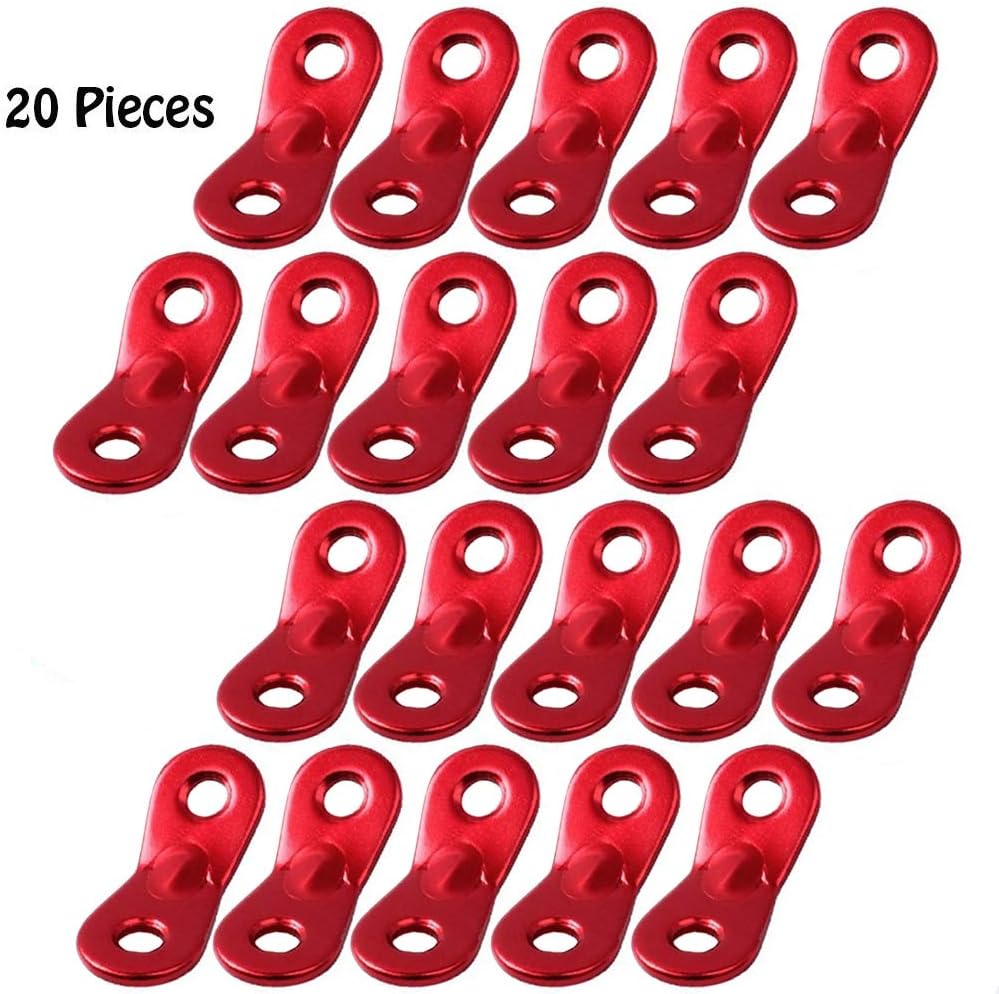 20 Pcs Tent Rope Tensioner, Tent Rope Adjuster, Ultralight Strong Guy Lines Tensioner Tent Cord Tensioner For Camping Accessories, Cord Tensioners For Tent Tie Downs, Aluminum Guyline Cord Adjuster
