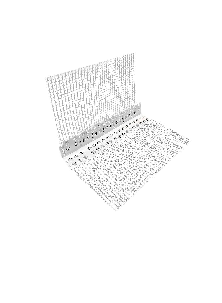 10 Stab Gewebeeckwinkel für Rundbogen 200 cm = 20 m Kantenschutz PVC-Profil Eckwinkel flexibel Armierung ca. 12 x 12 cm