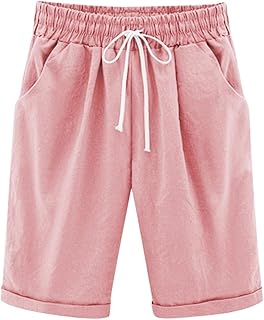 Pantalones cortos hasta la rodilla para niñas, pantalones cortos de cintura elástica para niños, casuales, holgados, con bolsillo, pantalones cortos deportivos para verano