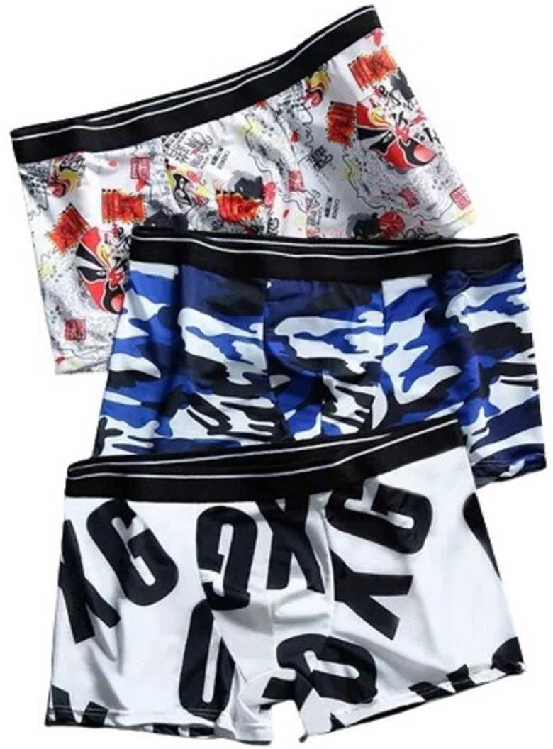 ASJAR Men’s Ultra Soft Brief Underwear Boxer Shorts Low Rise Underpants Trunks Elastic Waistband Multi Printed Multicolor (Pack of 3) ASJAR Men’s Ultra Soft Brief Underwear Boxer Shorts Low Rise Underpants Trunks Elastic Waistband Multi Printed Multicolor (Pack of 3)