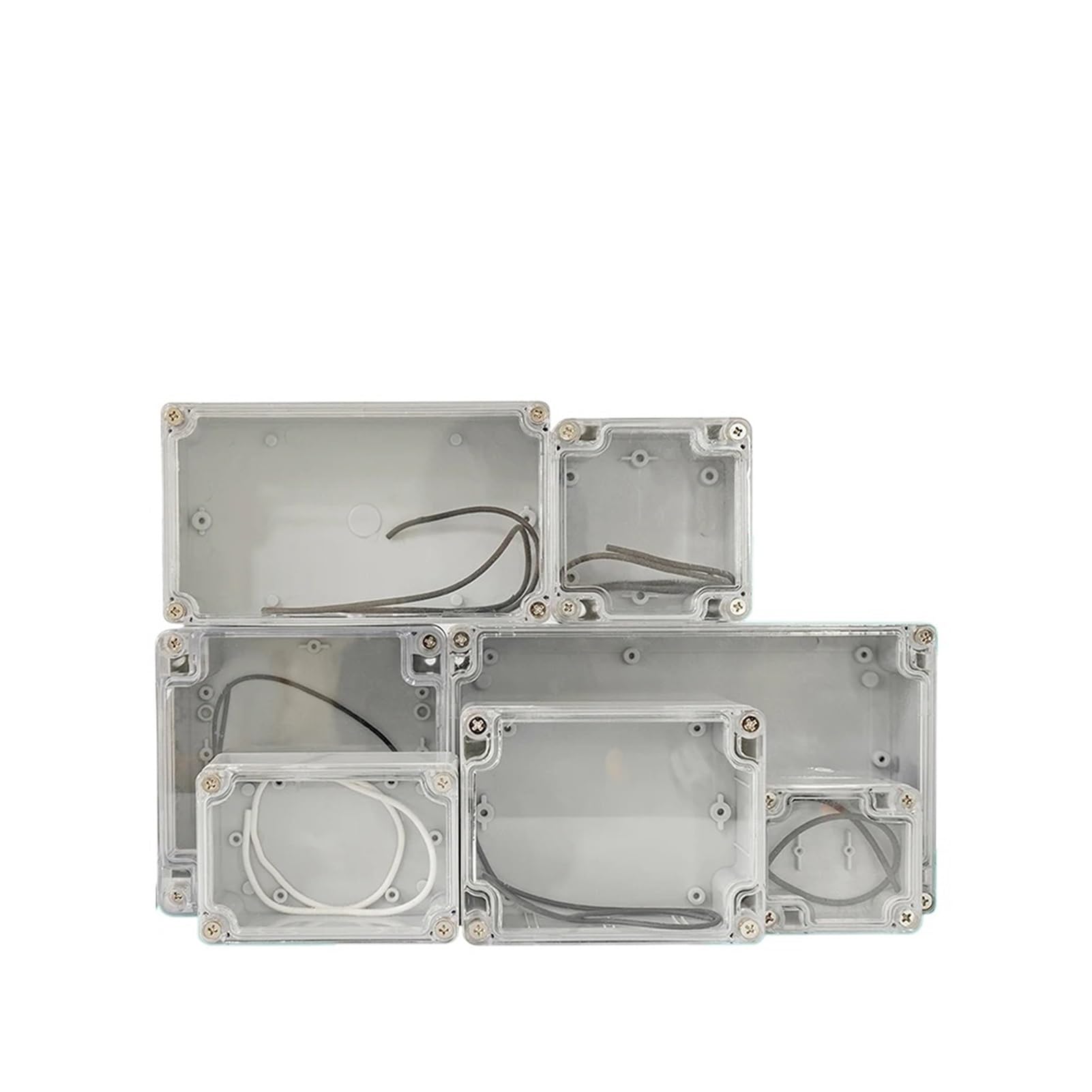 Scatola di derivazione impermeabile Vislble Custodia esterna impermeabile Scatola di plastica trasparente Custodia elettronica Scatola di giunzione scatola elettrica 1 pezzo(160-160-90)