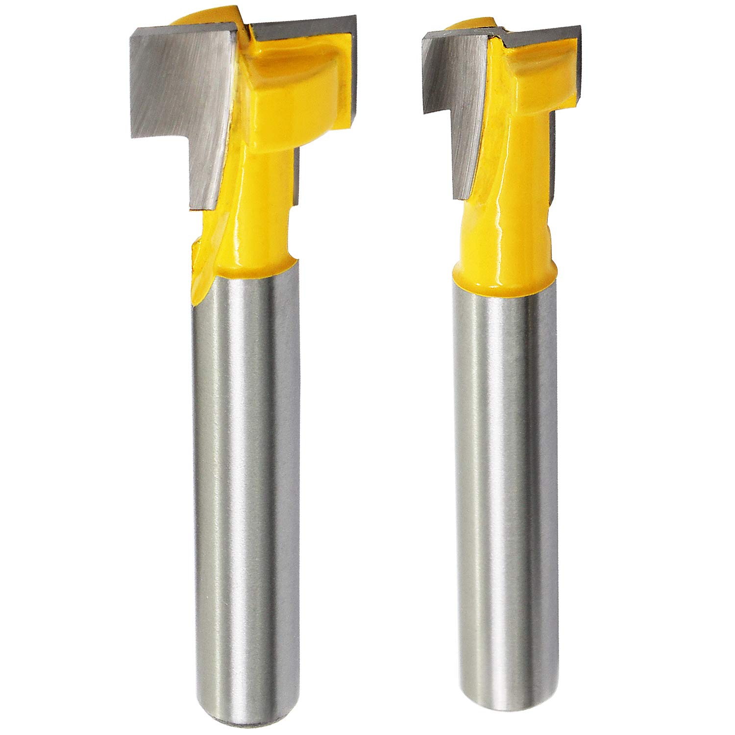 OCR 1/4"Shank T-Slot Cutter Router Bit ,1/2" & 3/8" Diam,2-Pack