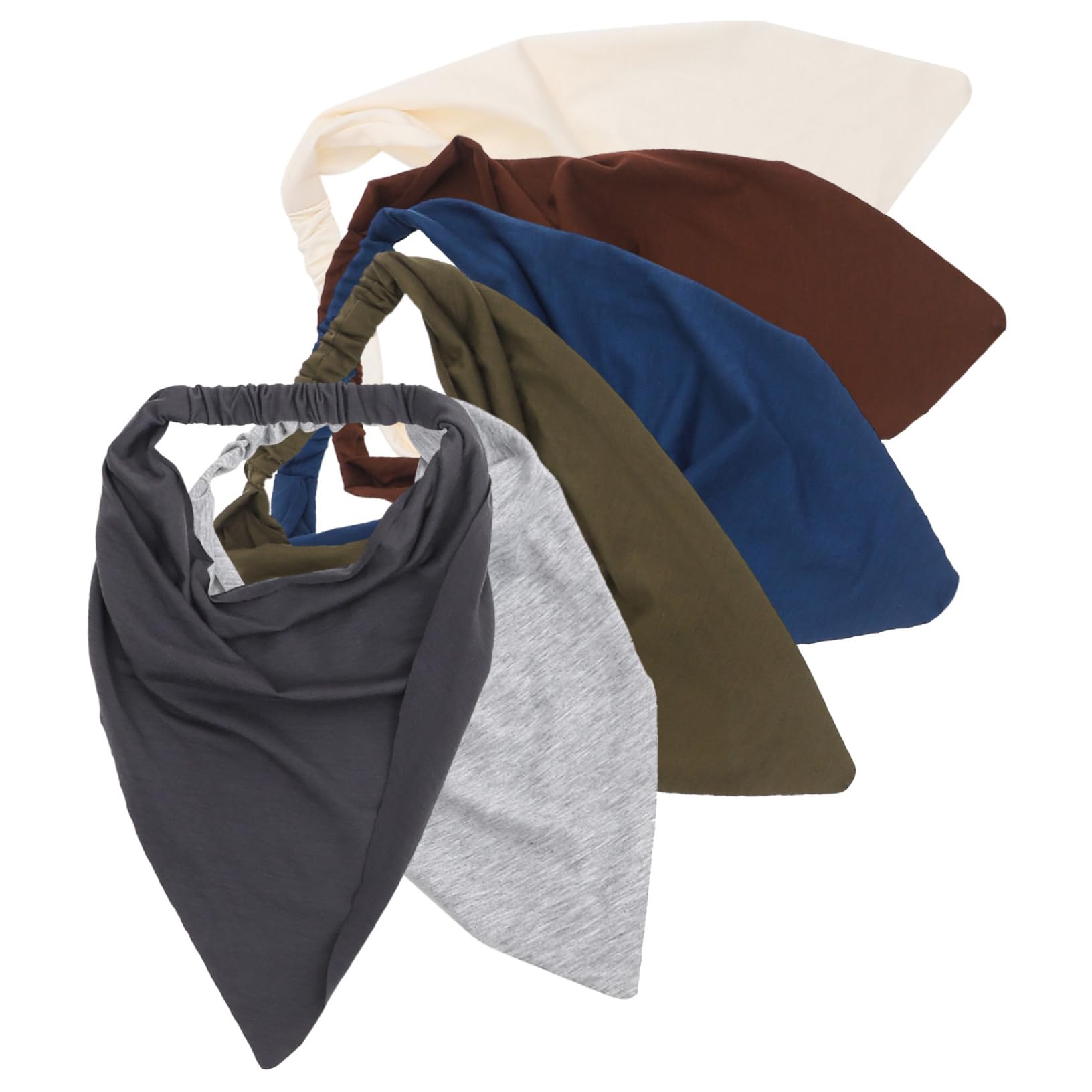 TOYANDONA Pañuelos De Pelo Elásticos Mujeres De Colores Bandanas Triangulares Antideslizantes Accesorios De Moda Niñas Y Adultas