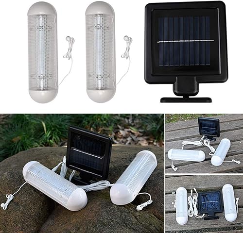 Miniatura 4 de Luz solar LED, funciona con energía solar, recargable, para garaje, trabajo, trabajo, trabajo, para jardín, exterior, interior, seguridad,
