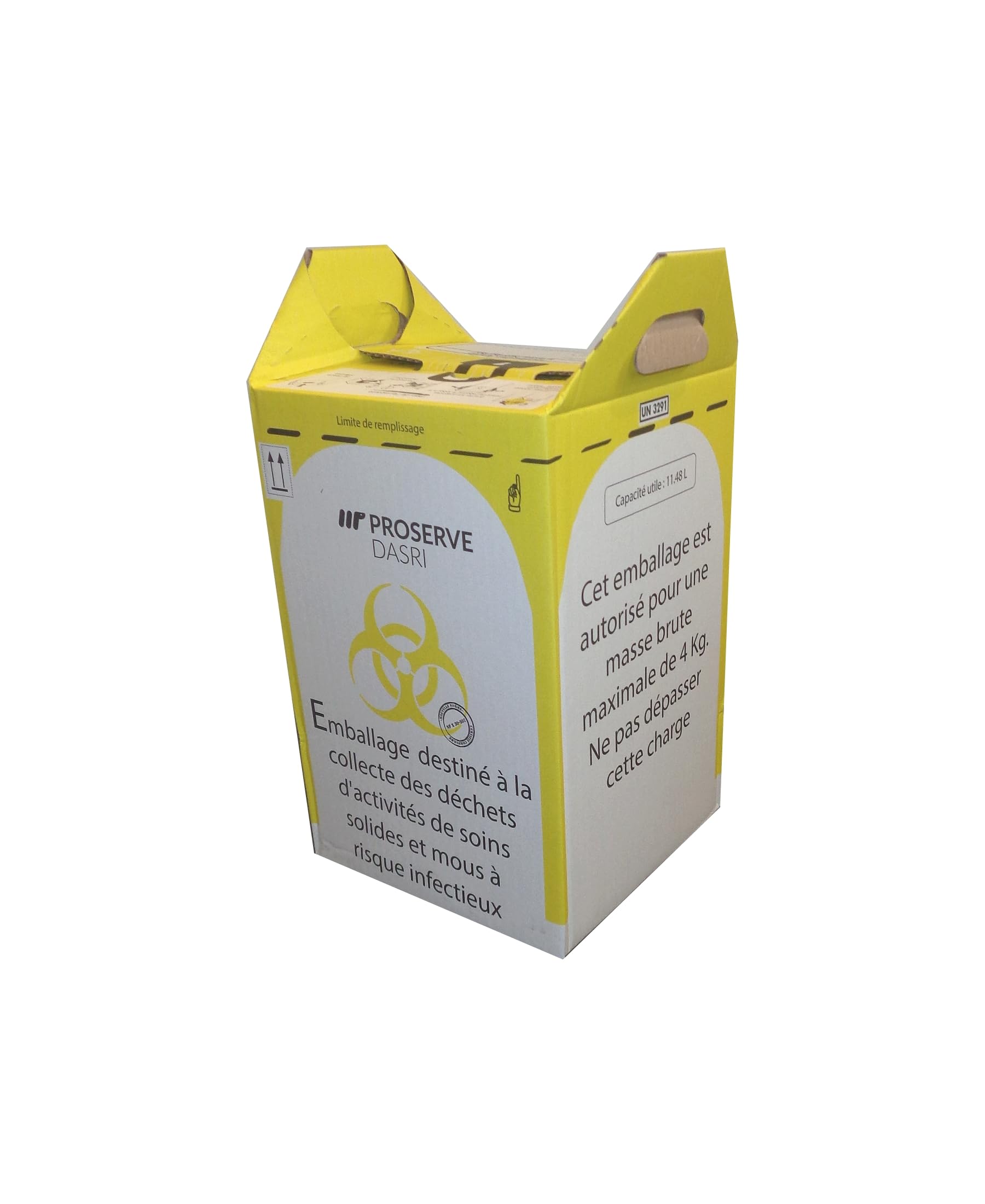 Poubelles cartons jetables DASRI 12L Lot de 5