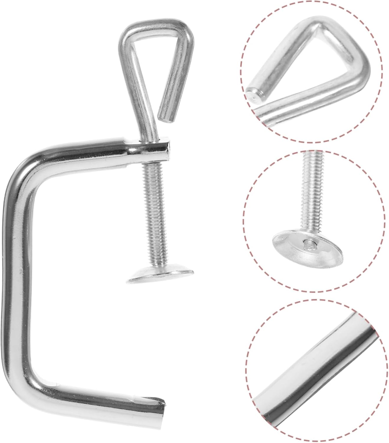 ABOOFAN 4pcs Noodle Machine Accessories Pasta Making Machine Clamp Pasta Making Device Clip Pasta Maker Fixing Clamp Pasta Maker Clip Part Pasta Making Machine Clip Noodle Maker Clamp, Silverx4pcs