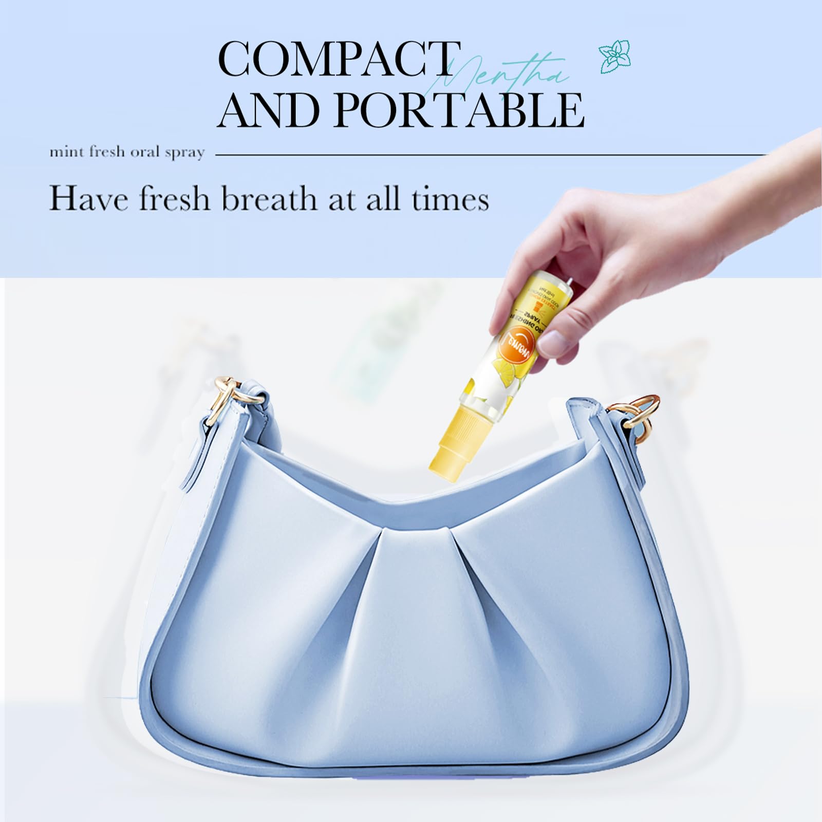 Spray Alito,Spray Alito Fresco,Alito Fresco,Spray Per Alito Cattivo,Spray Sapore Di Frutta, Odore Pulito,Rimozione 'Alitosi, Rinfrescante 'Alito Per L'Igiene Orale(Sapore di limone)