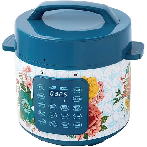 Pioneer Woman Fancy Flourish 6-Quart Pressure Cooker with Touch Control Display