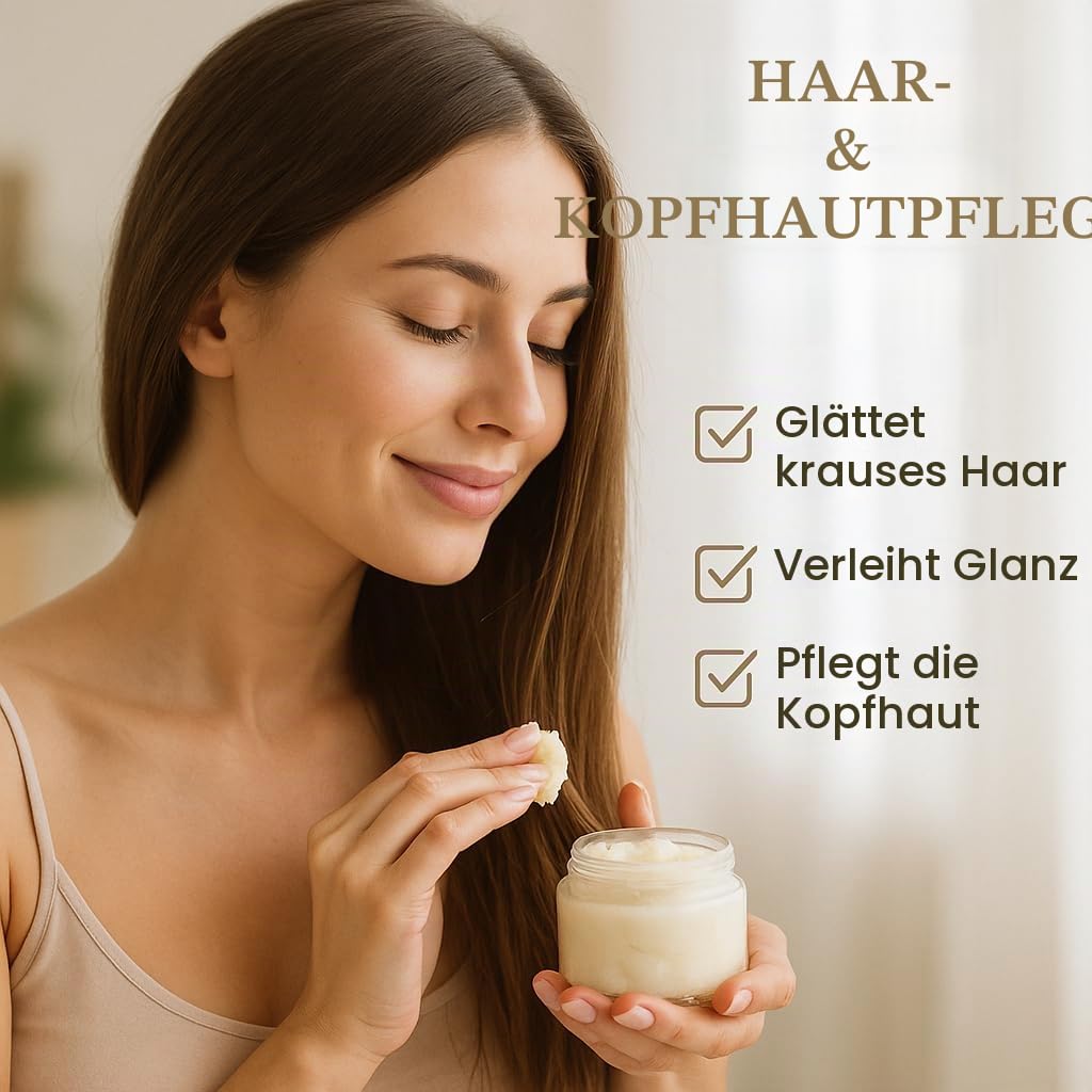 GiDeli Sheabutter 5kg im Eimer - Karitébutter Natürlich und Unraffiniert - Nussfett des Karitébaums intensiv feuchtigkeitsspendende - Bodybutter mit Regenerierender Wirkung