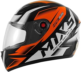Capacete Moto Fechado Mixs Fokker Storm 58 Laranja