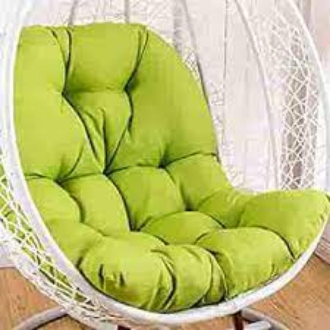 ANAND INDIA GROUPS Hanging Swing Chair Big Cushion, Garden Swing Chair Cushion- Skin-Friendly Soft Swing Chair Cushion for Indoor, Outdoor, Balcony(Green)-picture-19