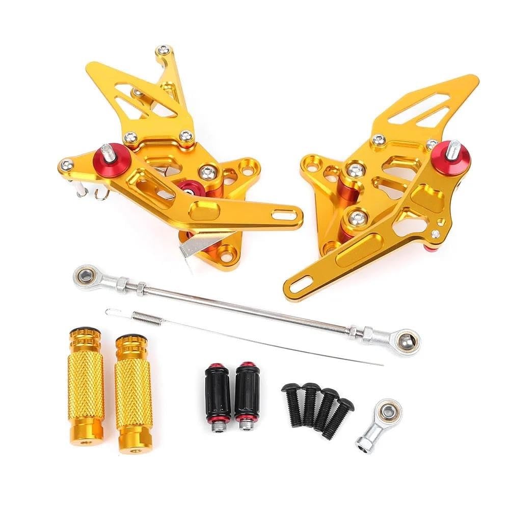 Repose-pieds arrière réglable Suzuki GSXR1300 Hayabusa support moto or