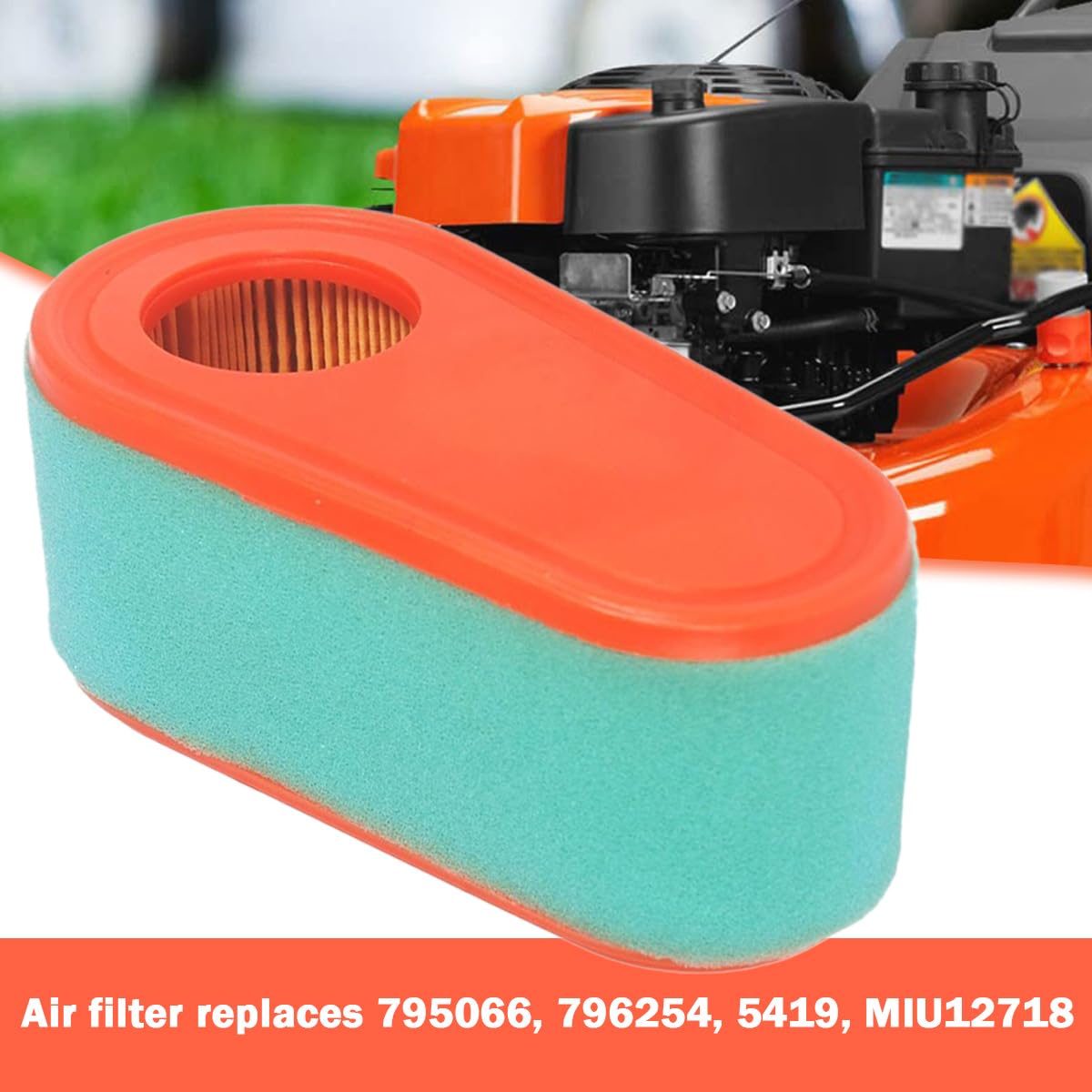ZAMDOE 2 Pack 795066 Air Filter Replacement for 20199 20200 21199 21200 Lawn Mower for BS 111P02 111P07 114P02 114P05 121Q12 121S02 Engines with 796254 Pre Filter Air Cleaner Element - Image 3