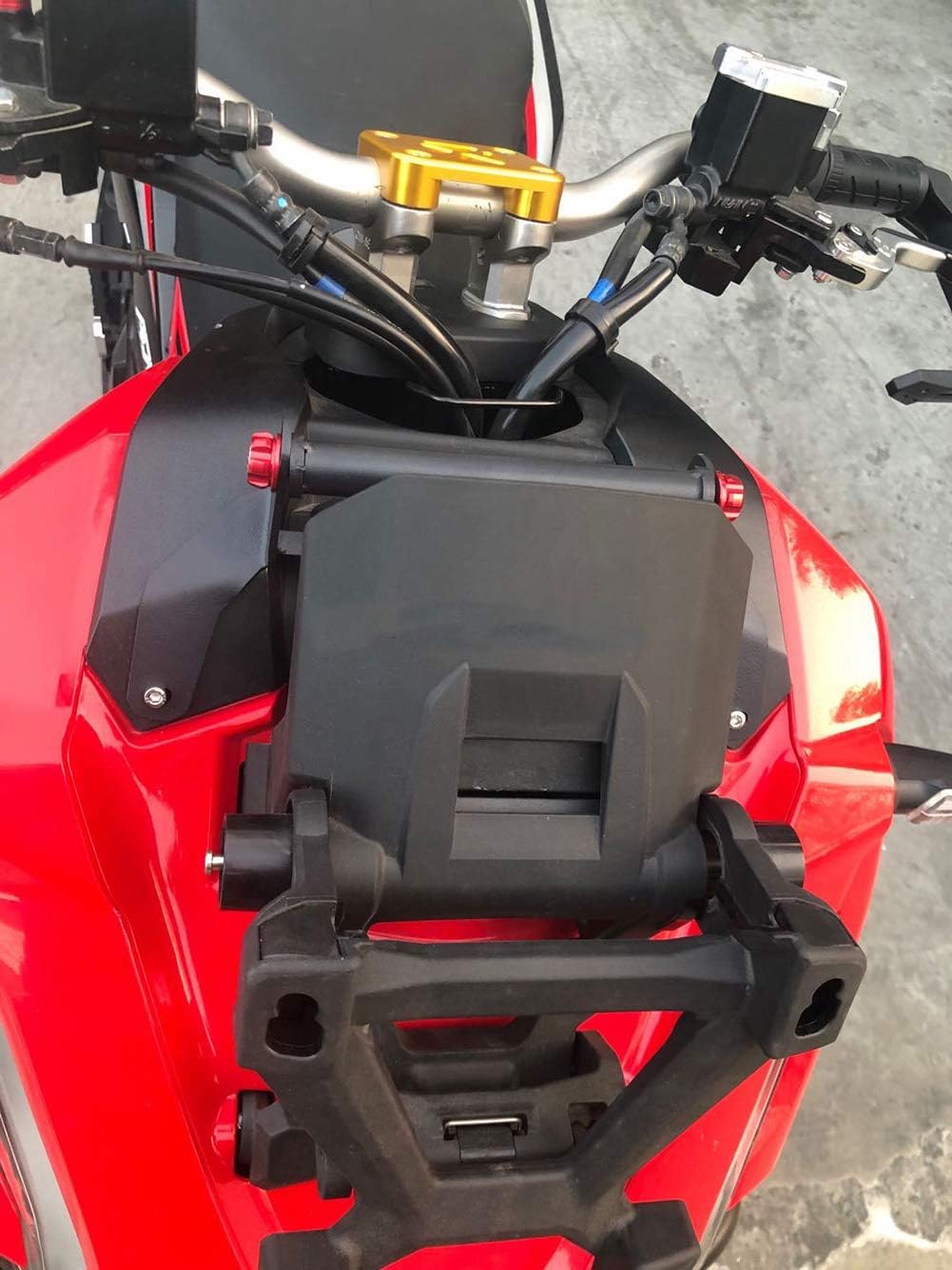 22MM Motorcycle Mobile Phone Navigation Handlebar Bracket Support for ADV 150 ADV150 Adv 150 Adv150 2019-2020 (Red)