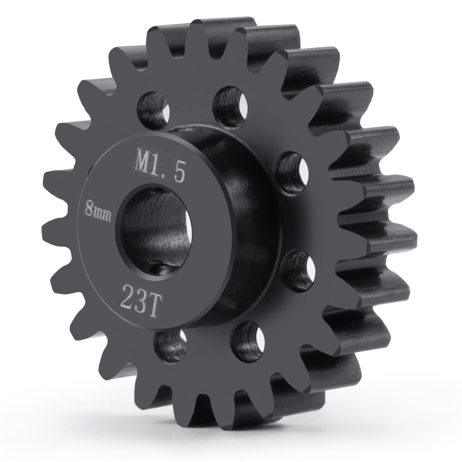 BRKRC Mod 1.5 8mm Bore Motor Gears 22T-30T Steel Pinion Gear for 1:5 X Maxx 6S / X Maxx 8S / XRT 1/6 8S Monster 4WD 1/10 E-REVO Truck Upgrades (23T)