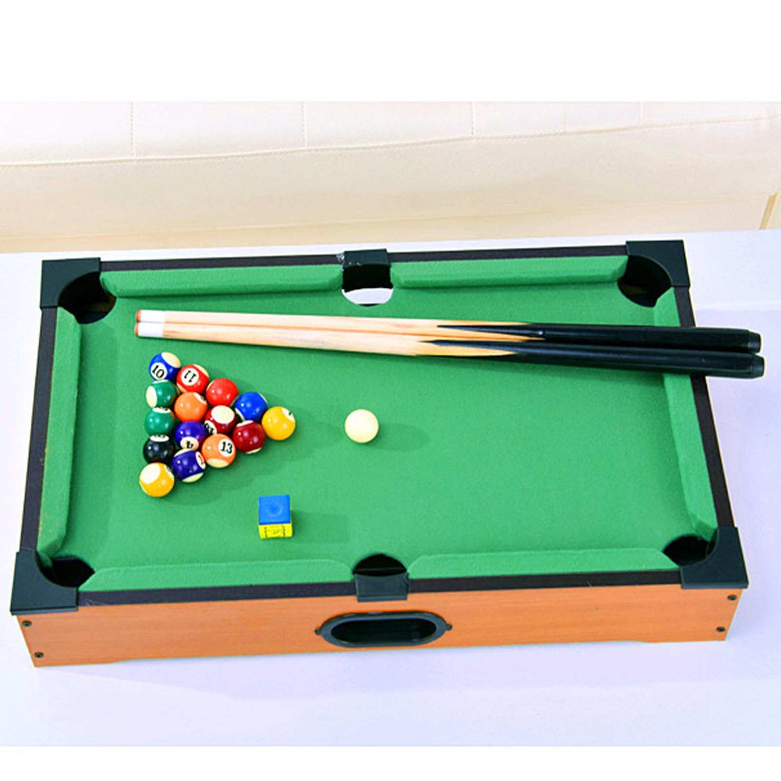 Pequeña Mesa de Billar de Billar, Juego de Piscinas de Mesa - Juegos de establecidos - Equipo de Accesorios, diversión Familiar para la Escuela, reunión Familiar, Viajes, al Aire Libre