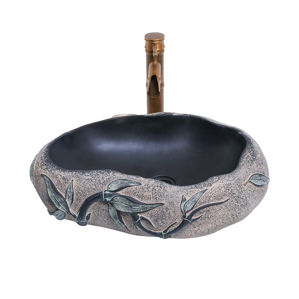 Buy YCZDG Imitation Stone Basin Sink Bathroom Toilet Creative Art