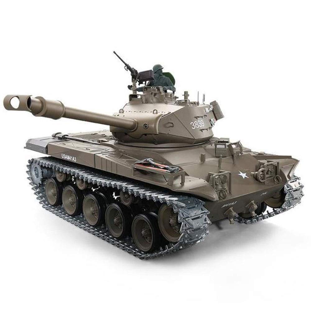 2.4Ghz Remote Control Tank Model RC Tank 1/16 Scale American M41A3 Light Battle Tank Military Tank Model RC Tank With Charger Remote Control Tank Kids And Adults Toy Gift