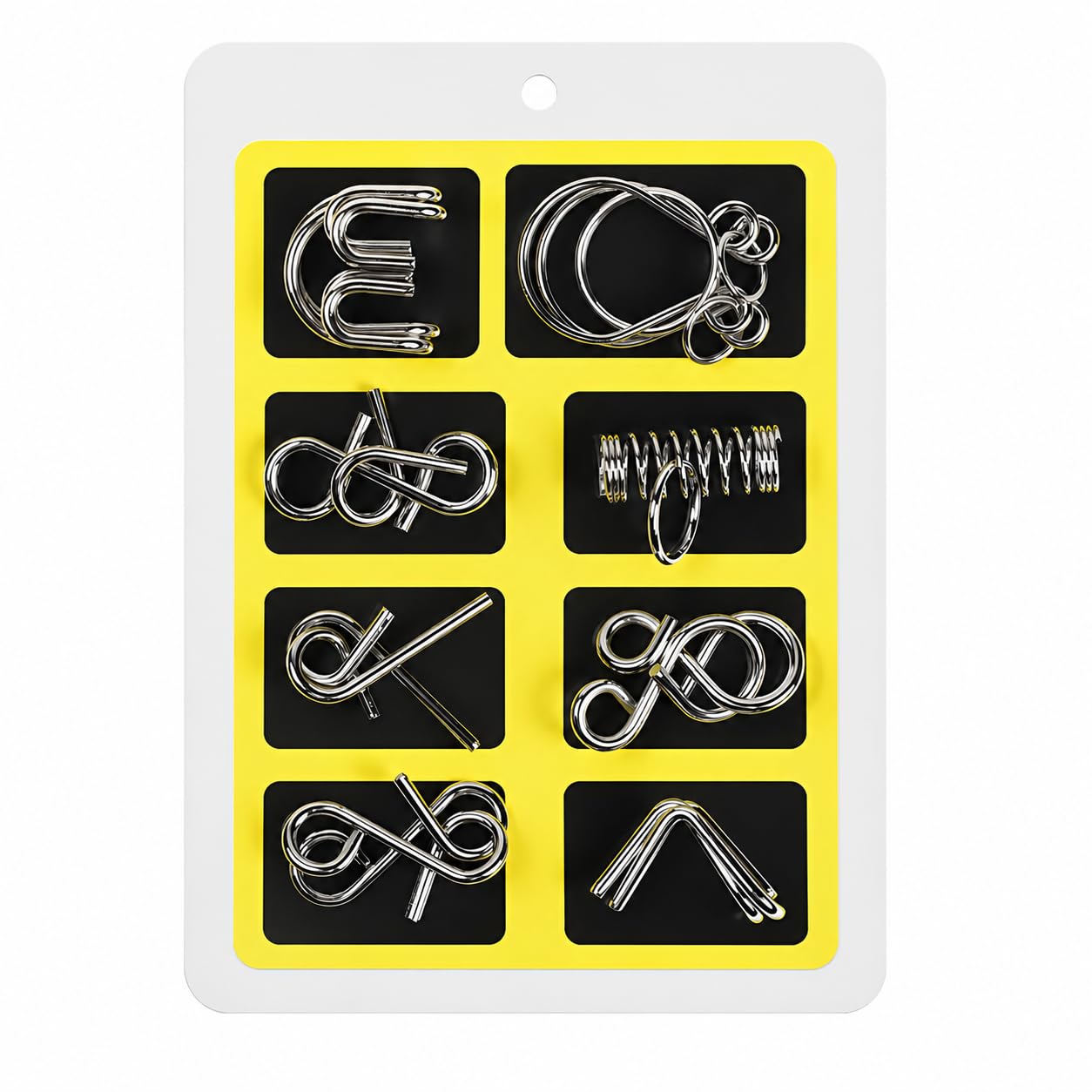 Amazon.com: Woyuosn Metal Brain Teaser Puzzles Ring Educational