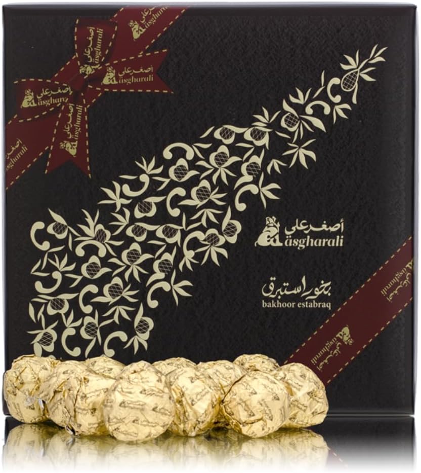 A ASGHARALI BAKHOOR ESTABRAQ 240GM - Rich Agarwood Oudh Incense Fragrance