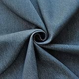 STOFFKONTOR Stretch Denim Jeans Stoff - Meterware, Dunkel-Blau - zum Nähen von Hosen, Jacken, Dekorationen uvm.