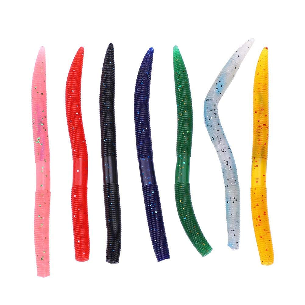 50 Vermi Soft Plastics Stile Senko – Baby Bass 4 Pollici – Esca Morbida Per Pesca Basso