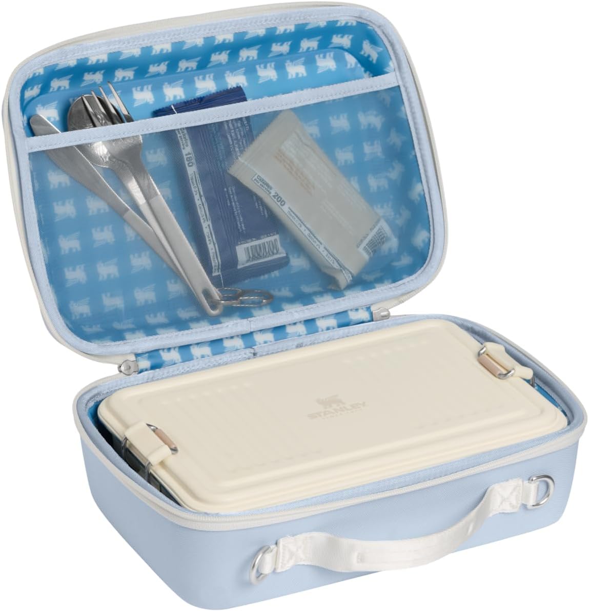 STANLEY All Day Midi Lunch Box | 6.3-Quart | EVA Insulated Lunch Bag | Crush Resistant | Adjustable Strap | BPA-Free | Blue Dream Stone