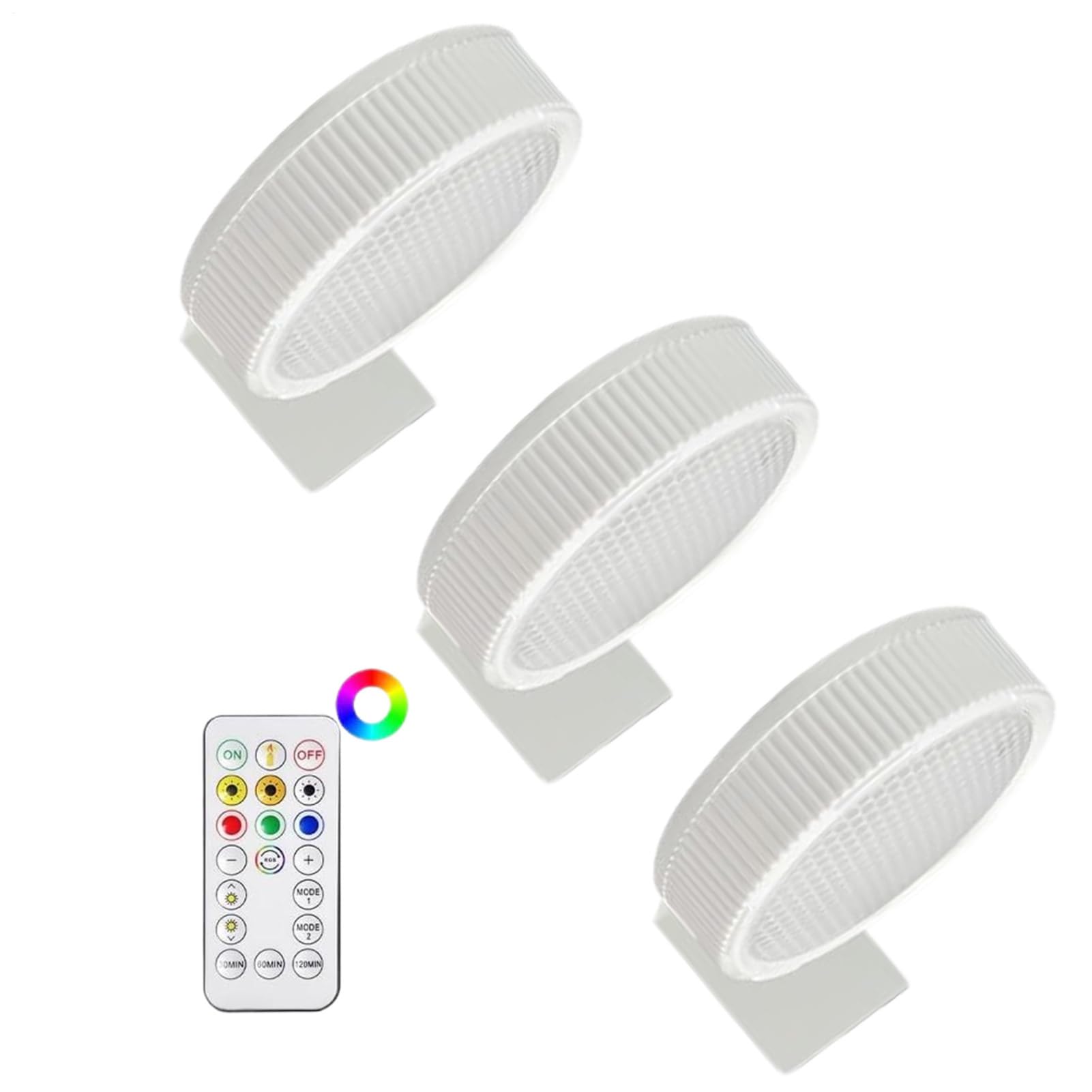 Lámpara de visualización de arte a batería y aplique de alto brillo para pared 8
