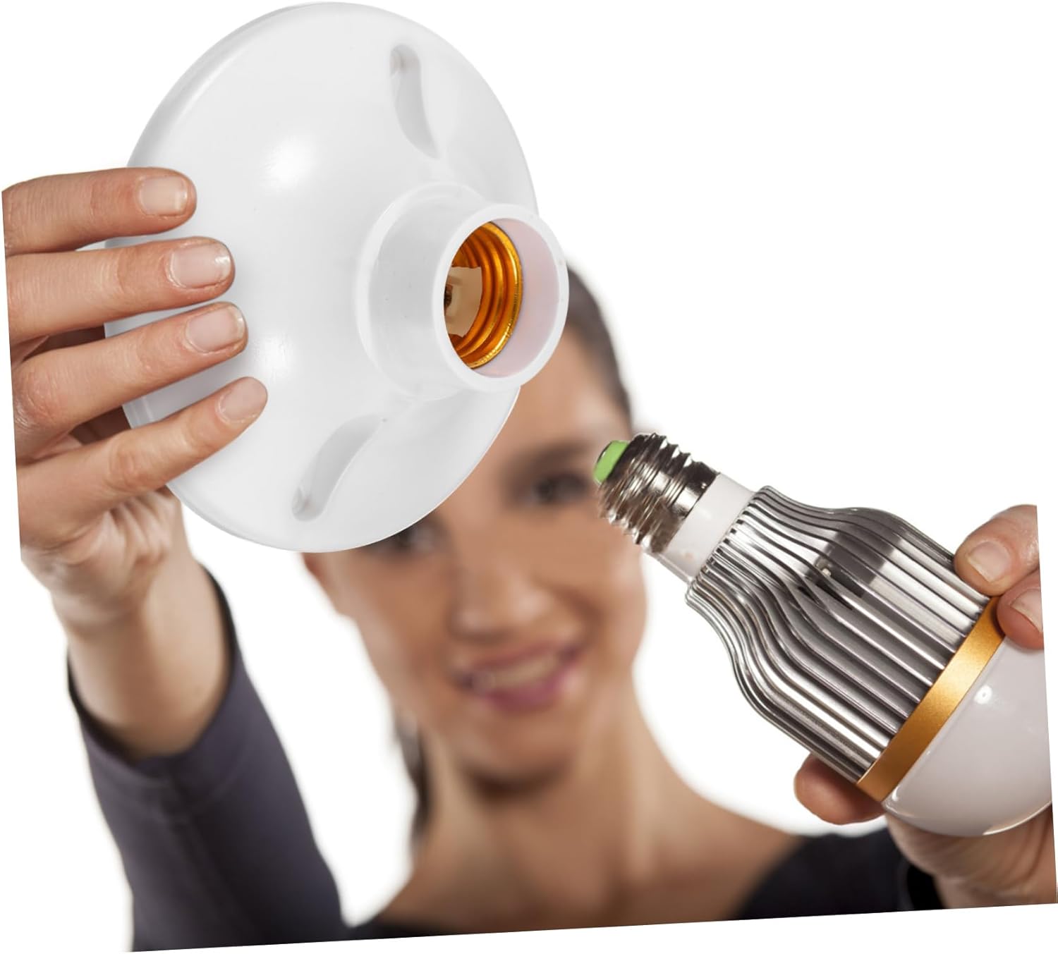 40pcs Bulb Socket Replacement for Ceiling Light Fitting Flame Retardant Easy Install