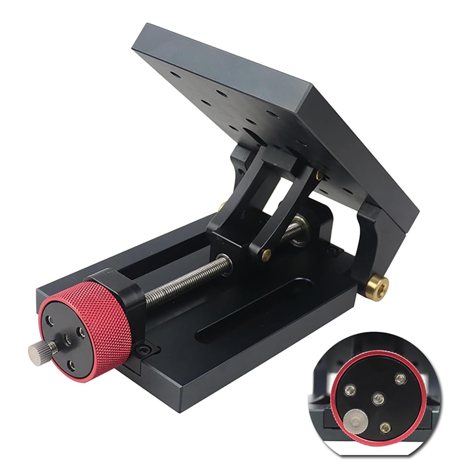 Support de levage manuel de laboratoire, hauteur de charge 10 kg, hauteur de charge 55 mm, stabilité de précision pour expériences scientifiques, taille de la table 148 x 80 mm